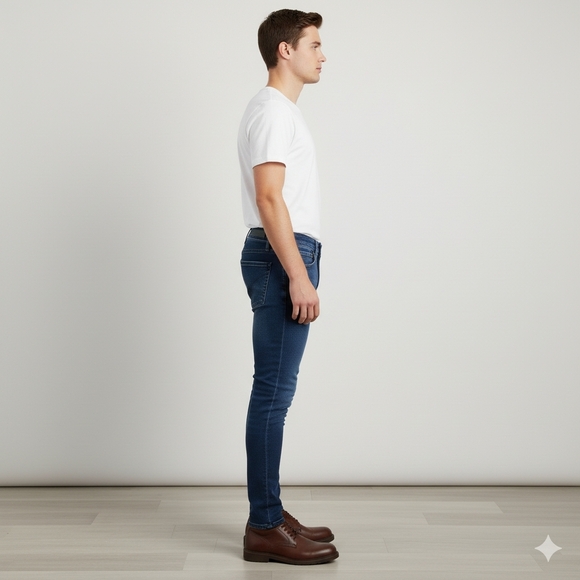 Calvin Klein Jeans Men's Dark Wash Ultimate Skinny Jeans Size 27X30 EUC - Picture 6 of 11